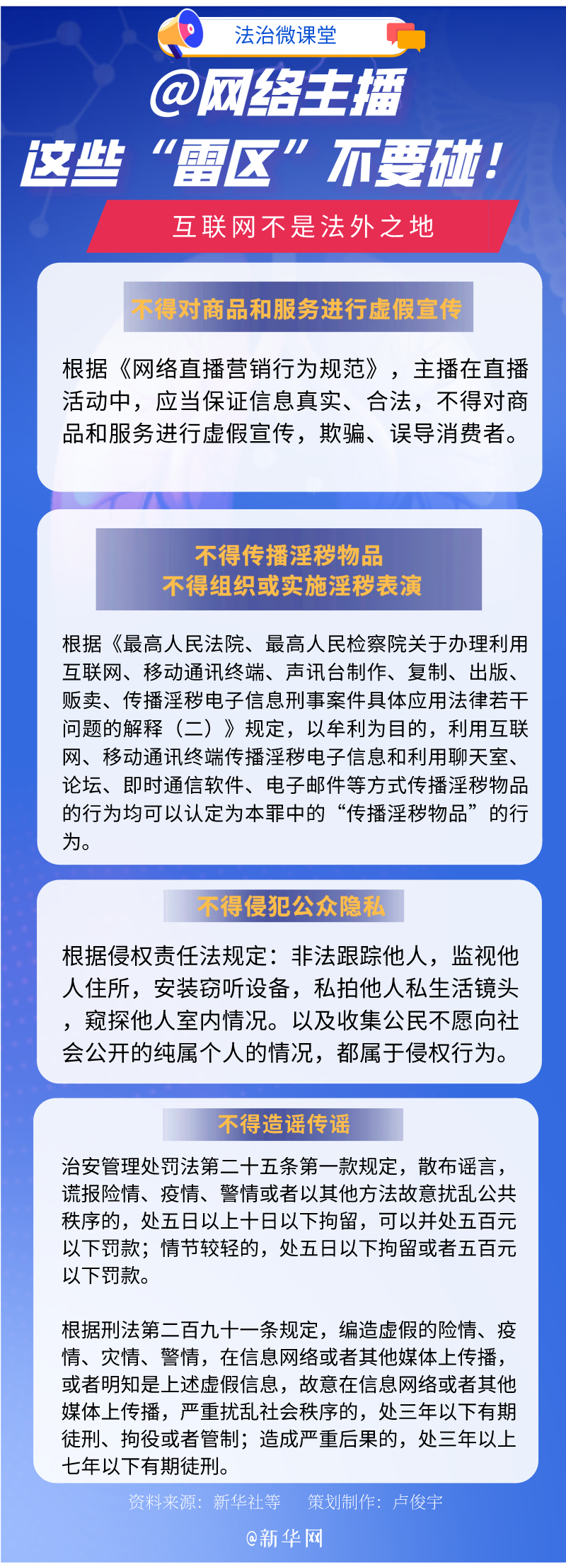 普洱@网络主播，这些“雷区”不要碰！